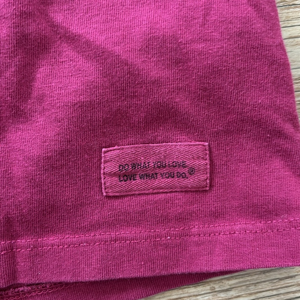 Life Is Good Straight Outta Rescue Women's Long Sleeve Pink Size XL - Picture 8 of 9